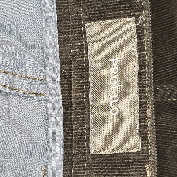 Profilo Men's Corduroy Pants in Rich Chocoalte Brown classic casual Size 38 EUC - Picture 4 of 8